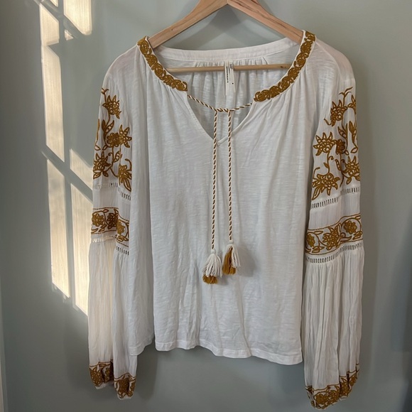 Anthropologie Aja embroidered blouse - Picture 4 of 5